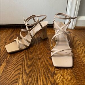 Mark Fisher Nude Strappy Heels